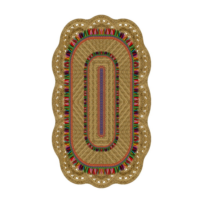 Conceptum Alfombra de Poliéster Marrón 100 x 160 cm Conceptum Alfombra de Poliéster Marrón 100 x 160 cm